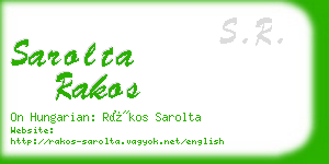 sarolta rakos business card